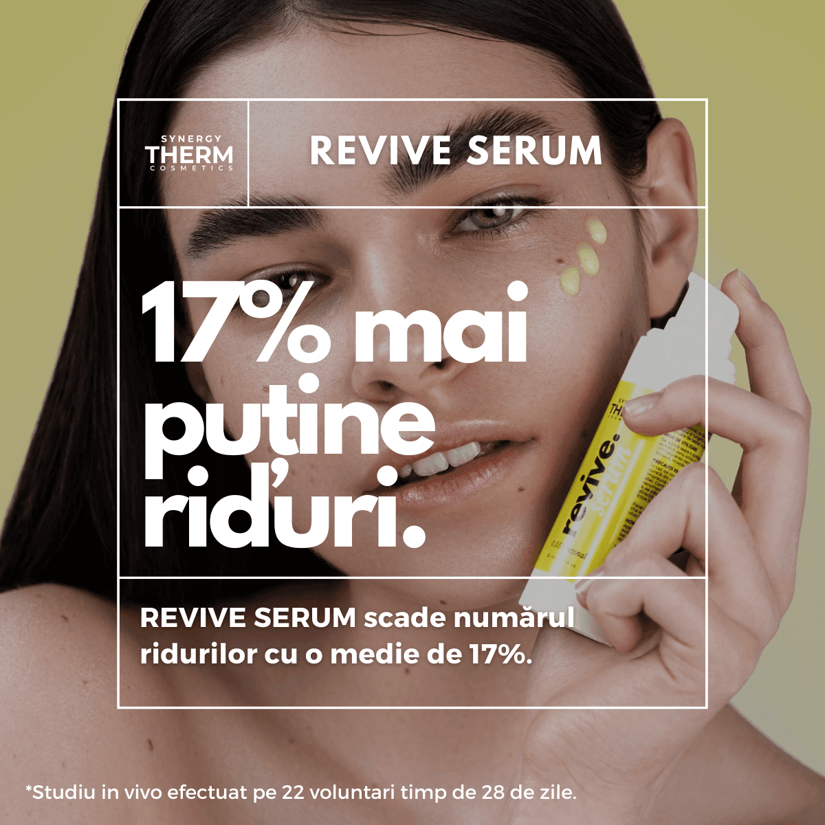 Ser antirid, Revive Serum, 0,05% Retinal, previne și estompează ridurile (2)