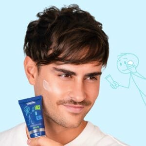 Hydrating Face Cream - For Men, Lightweight Texture, Fast Absorption, With Glycerin, Botanical Oils & Thermal Water 50ml - Image 2