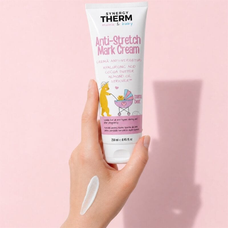 Synergy Therm Mama & Baby - Cremă Anti-Vergeturi cu Acid Hialuronic și Striover™, 250 ml