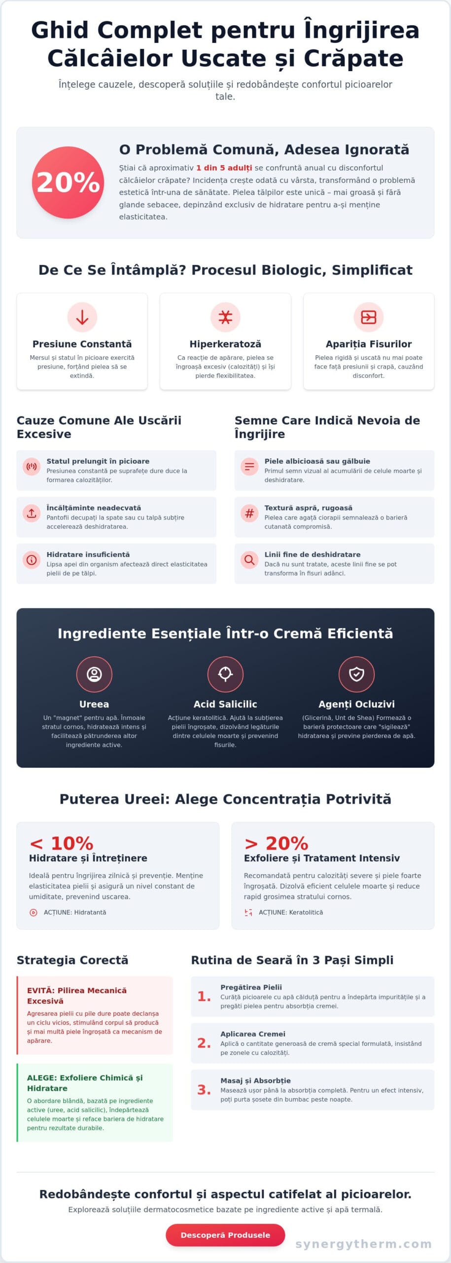 Crema pentru călcâie crăpate și uscate: Ghid de îngrijire dermatologică