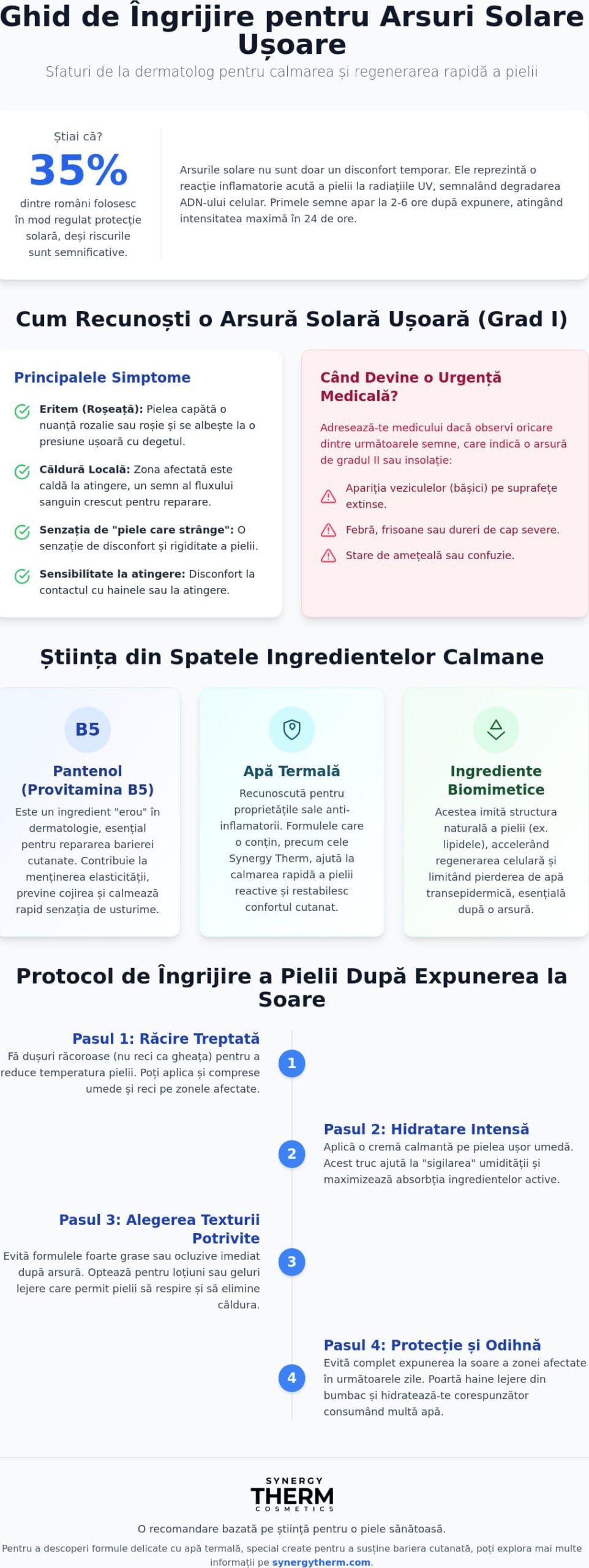 Crema pentru arsuri solare ușoare: Ghidul dermatologului Crema pentru arsuri solare ușoare: Ghidul dermatologului